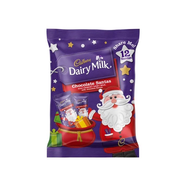 Cadbury Dairy Milk Chocolate Santas 12 santas 144 Made In Australia ...