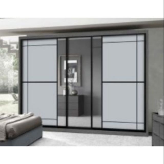 LHT Sliding  Doors  Wardrobe 10ft W x 8ft H Anti Jump 