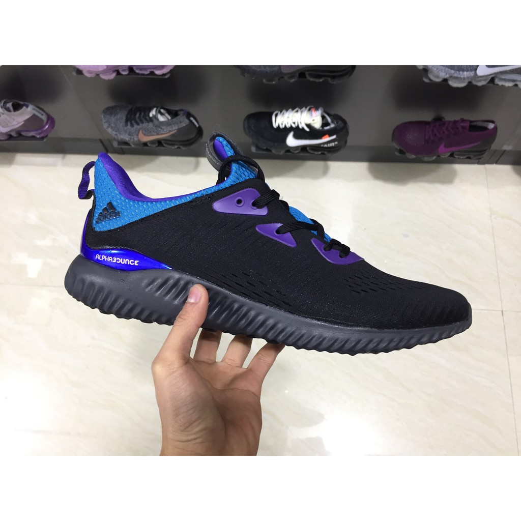 adidas alphabounce purple black
