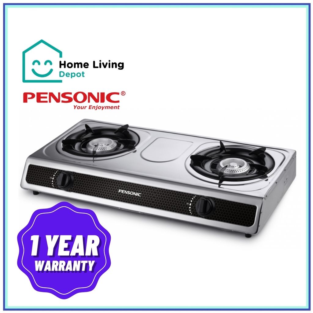 Pensonic Gas Stove 2 Burners Stainless Steel Gas Stove PGC28S Shopee Malaysia