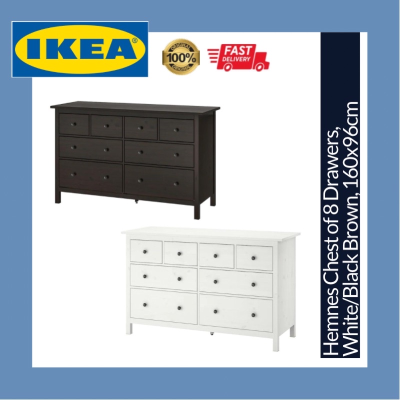 Ikea Hemnes Chest Of 8 Drawers White, Ikea Brown 5 Drawer Dresser