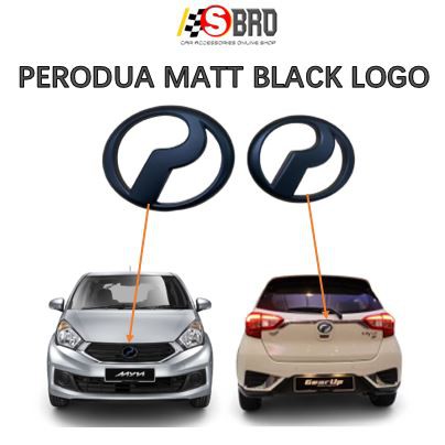 Perodua Logo/Lambang Emblem Matte Black / Logo Hitam MyviLagi Best/Alza ...