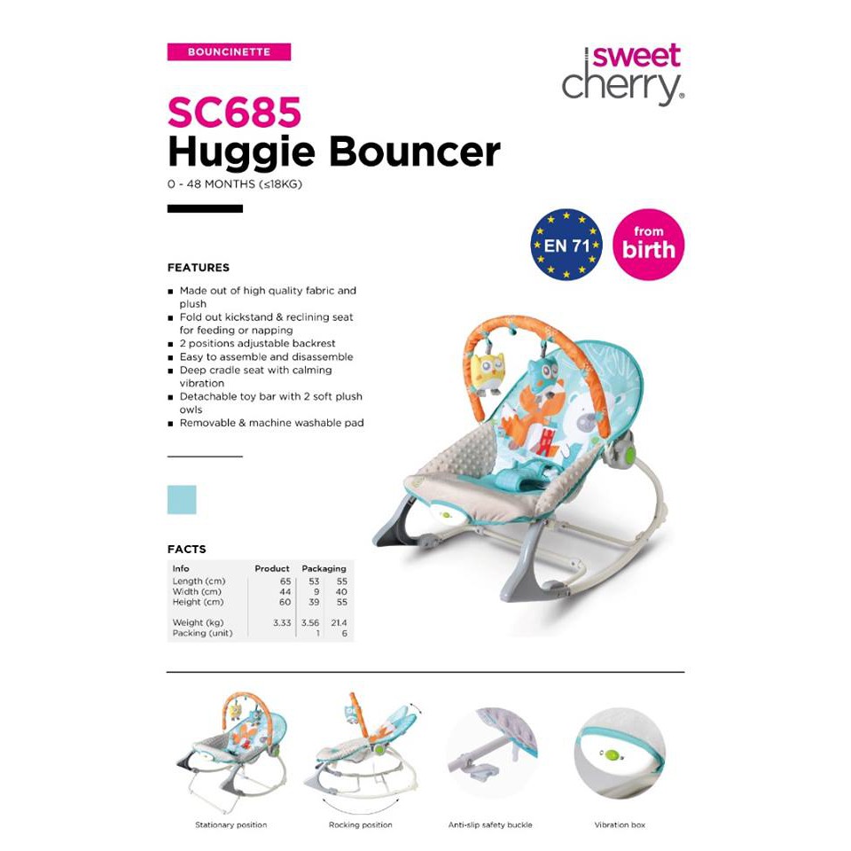baby bouncer sweet cherry