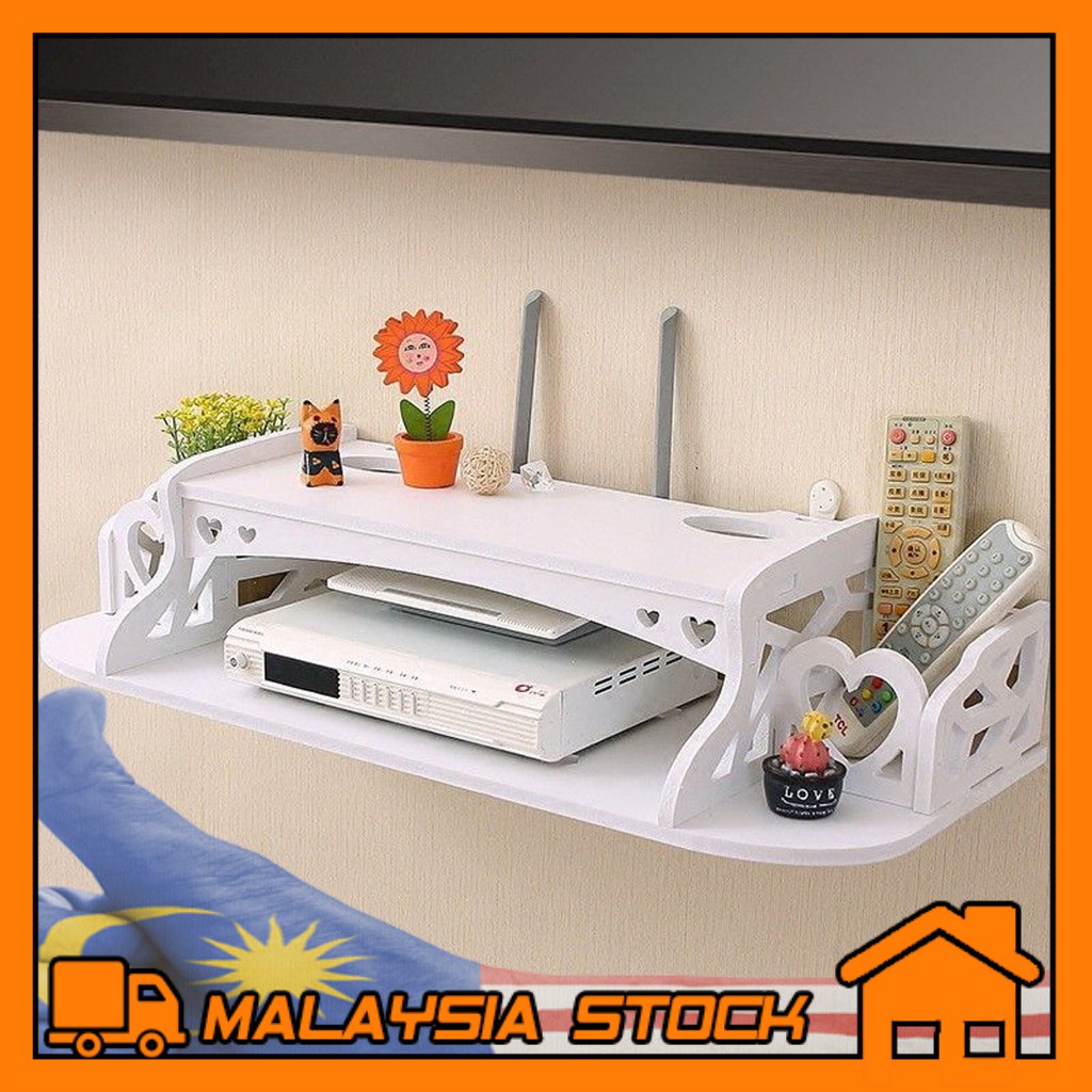 Rak Dekorasi Dinding TV Box ASTRO Router Rack Organizer 