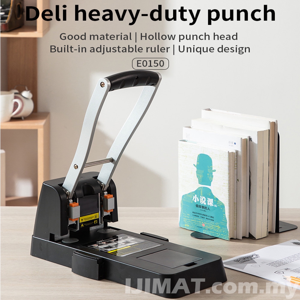 Deli 0150 Two Holes Heavy Duty Puncher 150pcs Thickened Drilling