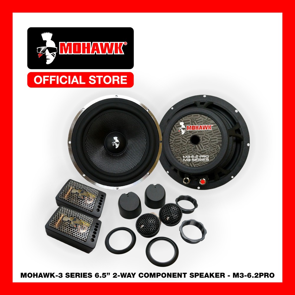 MOHAWK Car Audio MOHAWK-3 SERIES 6.5 inch 2-Way PRO Component Speaker ...