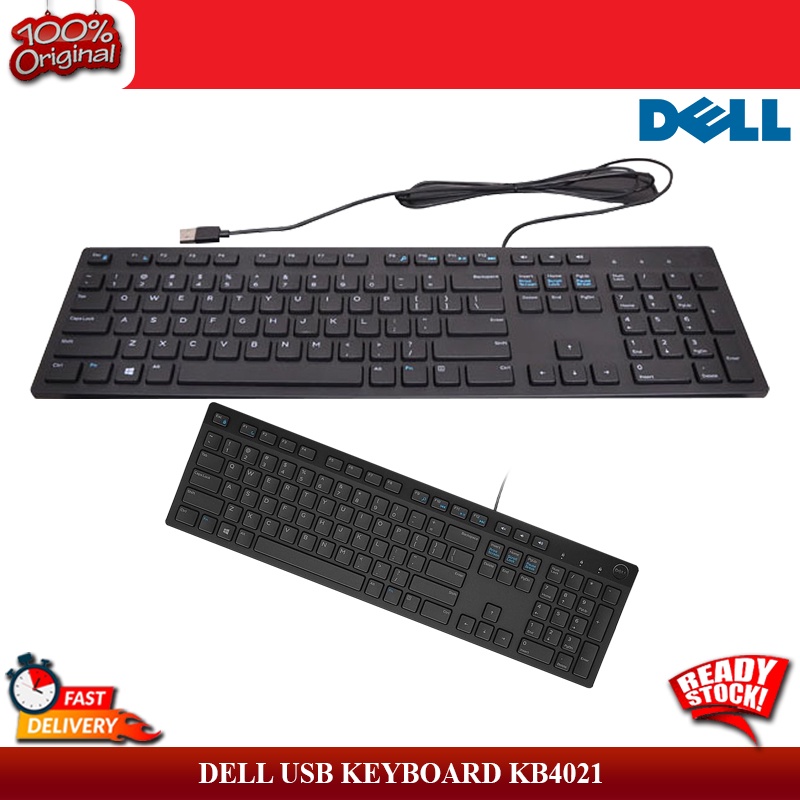 DELL KB216 KB216-BK-US ULTRA SLIM MULTIMEDIA SILENT KEY USB KEYBOARD US ...