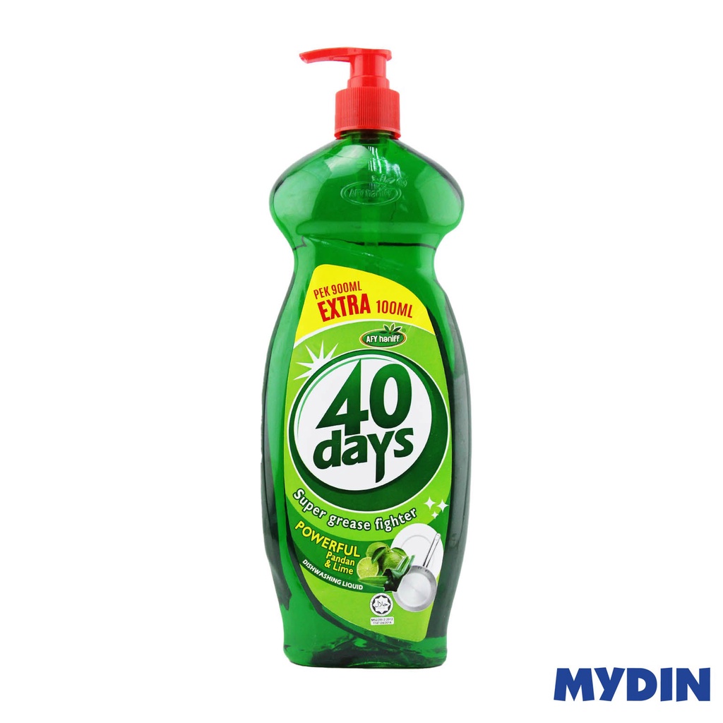 Afy Haniff 40Days Liquid Dishwash (900ml) - 2 Variants