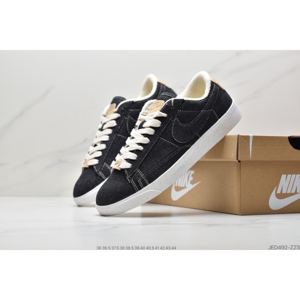 nike blazer low black womens