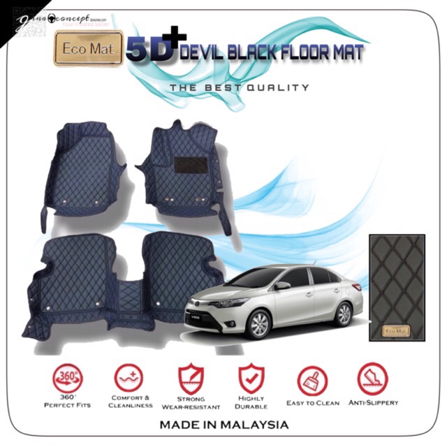 Fits Toyota Yaris Sedan 2007 2012 Carpet Dash Board Cover Mat