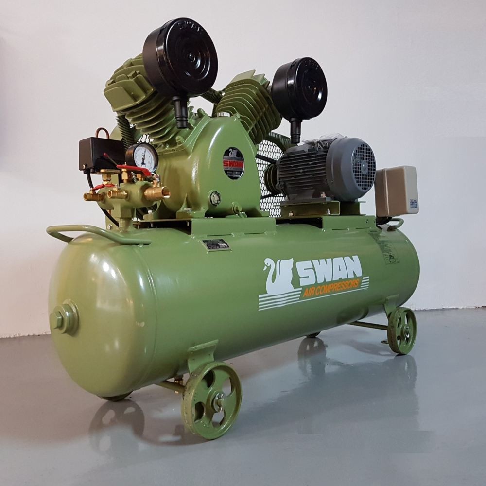 Swan SVP203 Air Compressor 8 Bar, 3HP,3phase 650rpm, 355L/min ID227232
