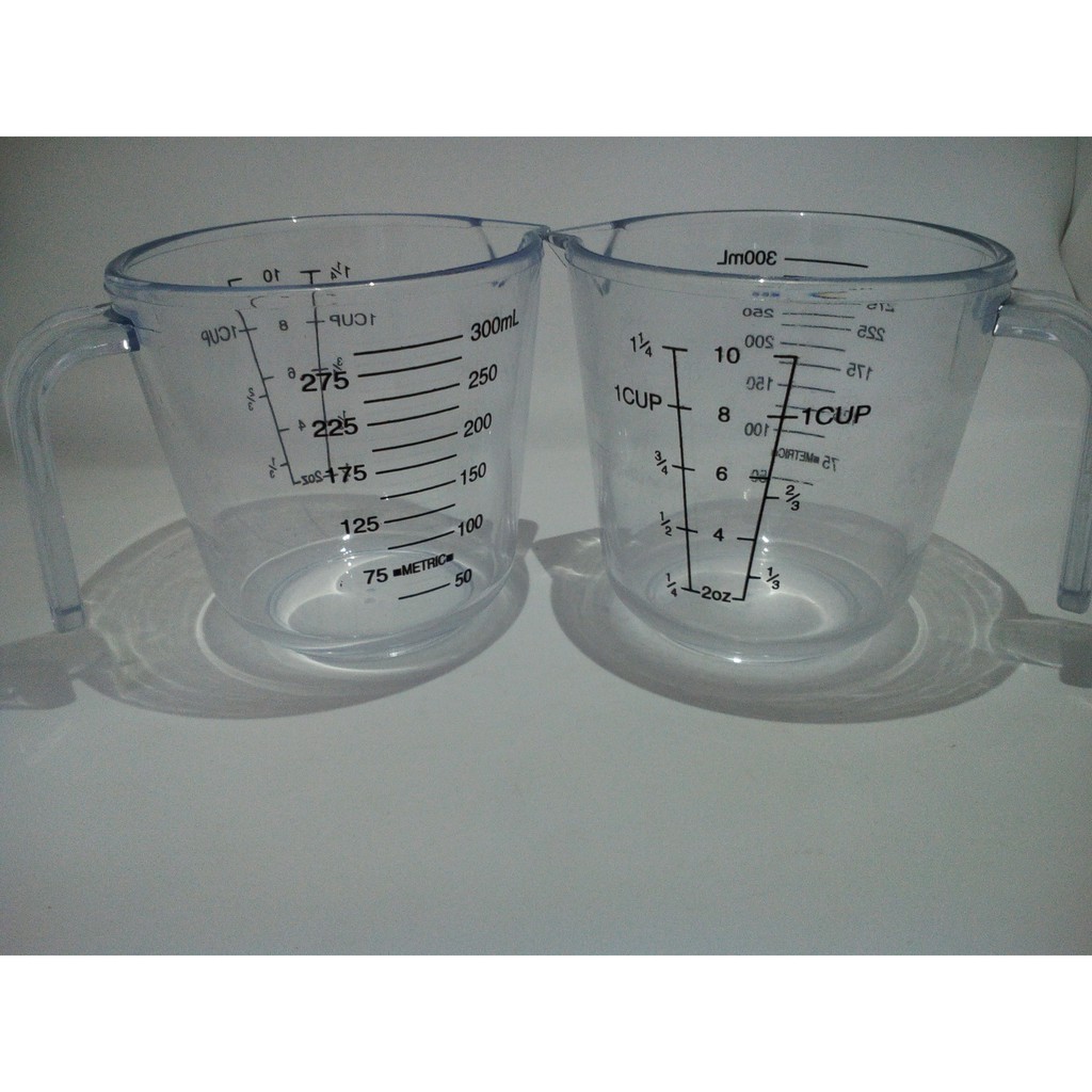 Transparent Handheld Plastic Measurement Cup 300ml Shopee Malaysia