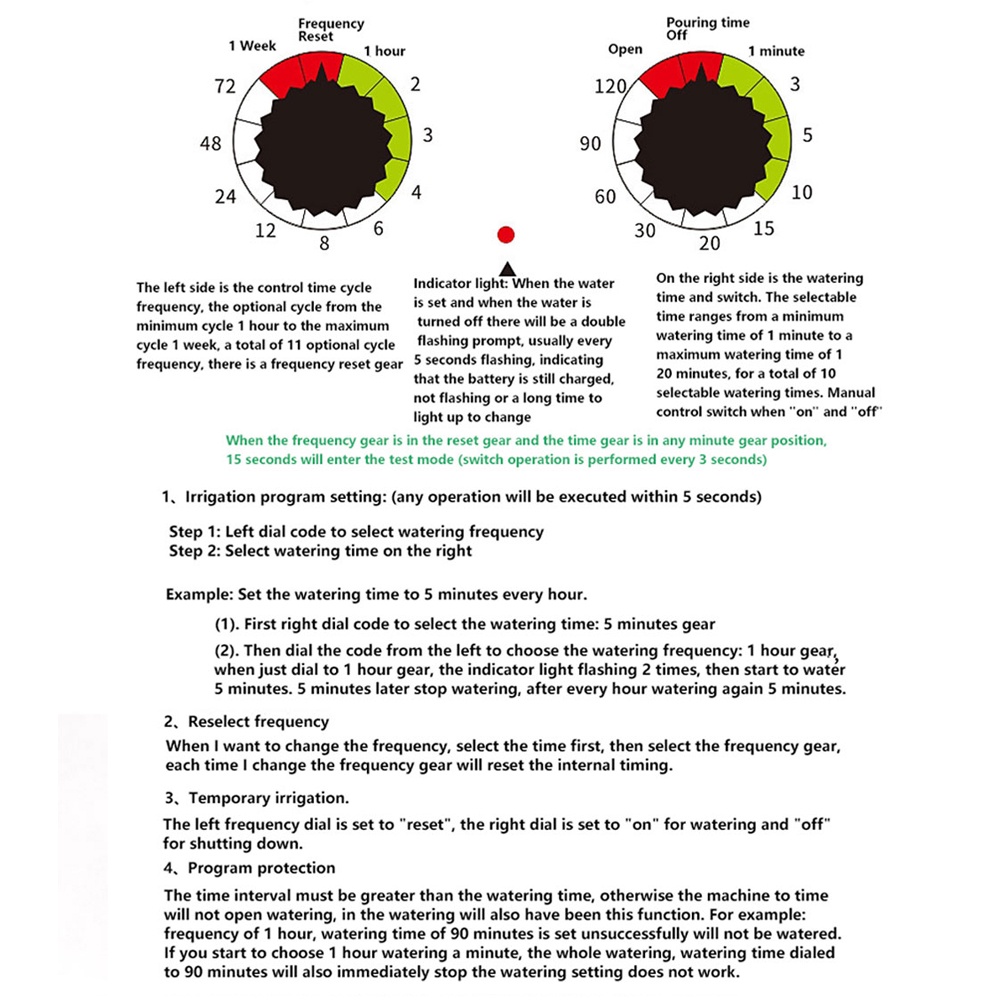 Versatile Must Easy operation installation Automatic Dual Dial Code Water timer Home Gardening irrigation Controller ... - Image 5