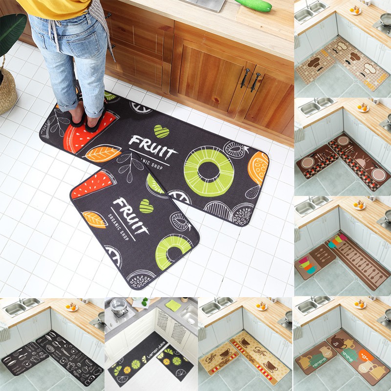 Anti Fatigue Kitchen Rug Set 2 Pieces Non Skid Waterproof Kitchen