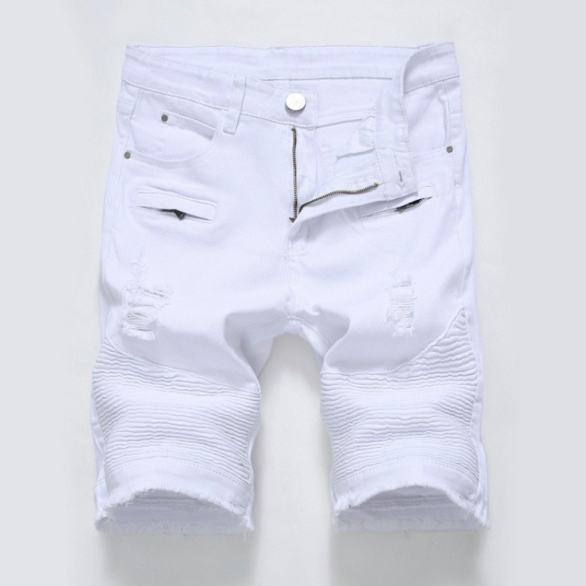 mens jean shorts slim fit
