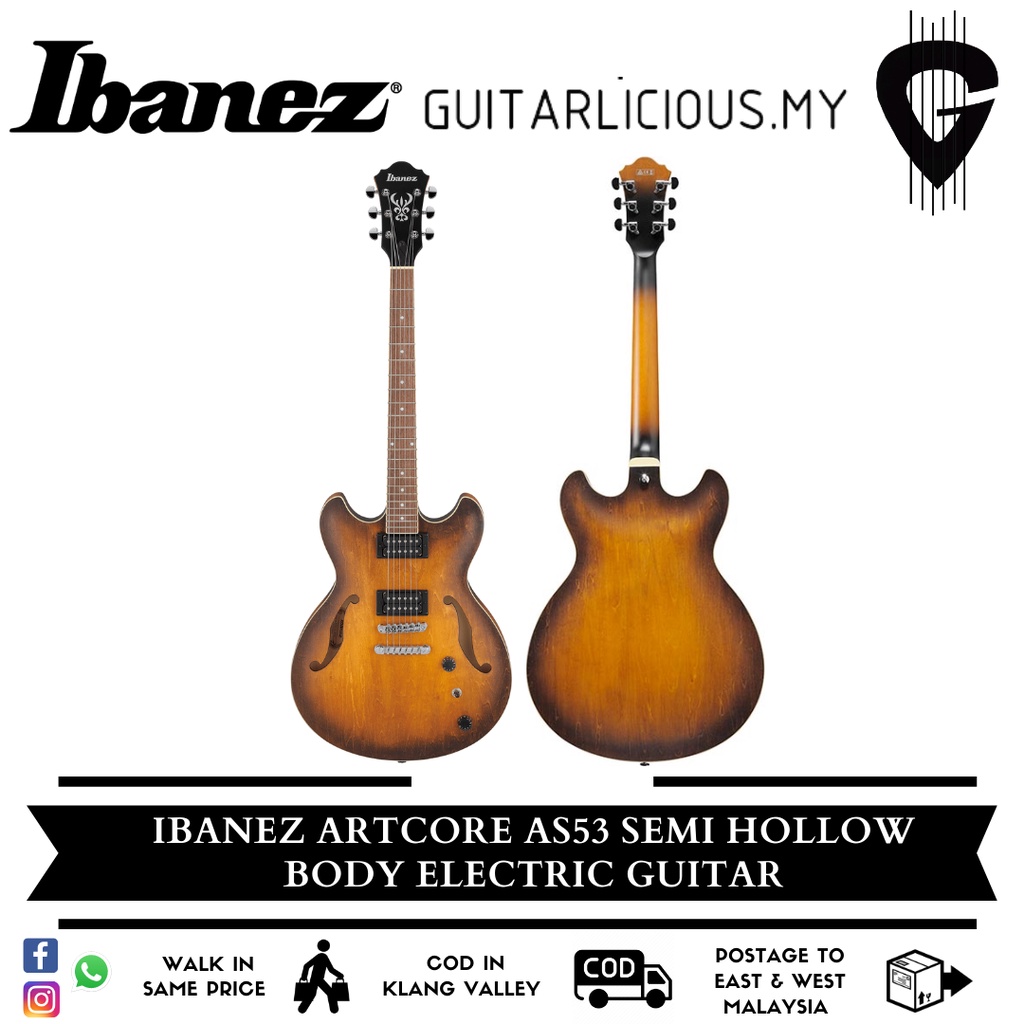 Ibanez ARTCORE Semi Hollow Body Electric Guitar with Double Humbucker