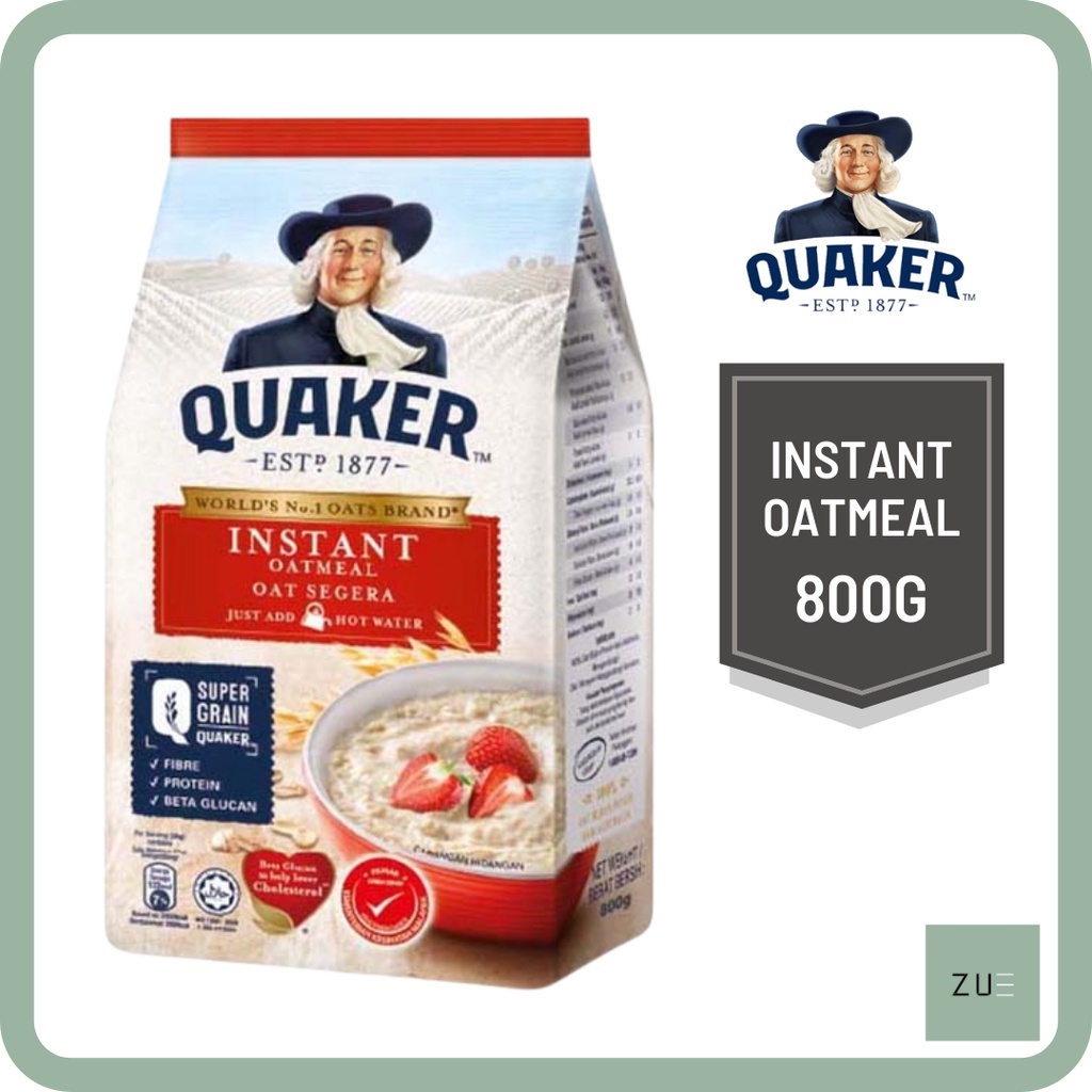 Quaker Oats Instant Oatmeal 800g Shopee Malaysia