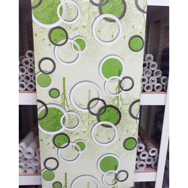 10MX45CM PEKANBARU  STICKER  WALLPAPER  GREEN RING Shopee 