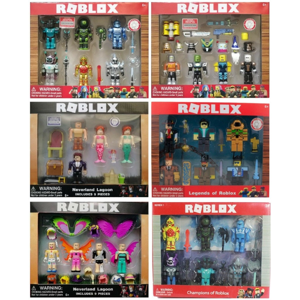 2022 New Roblox Robot Riot 4 Figure Pack Mix & Match Set Action Figure