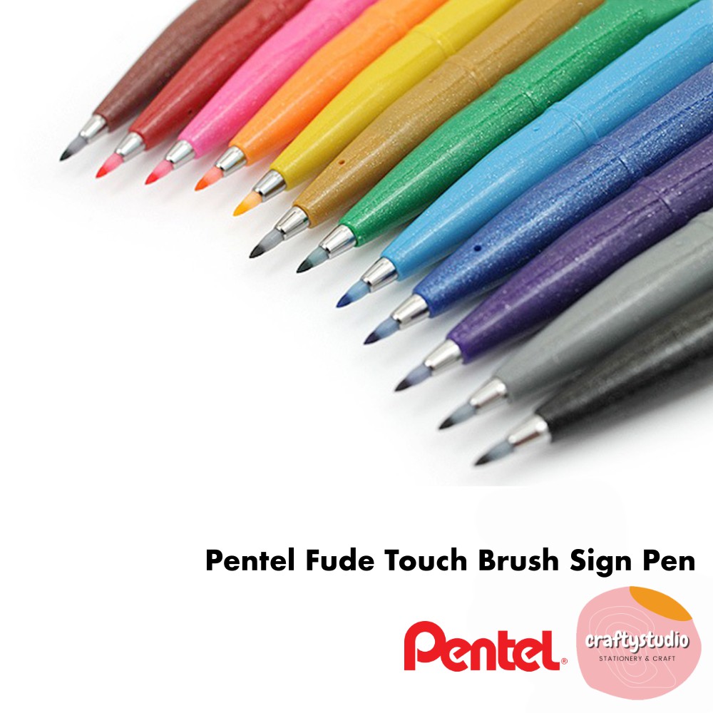 1-pcs-pentel-fude-touch-brush-pen-common-colour-ink-brush-pen-shopee