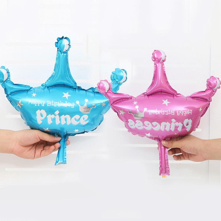 48x35cm Crown princess party foil baby boy girl balloons Party