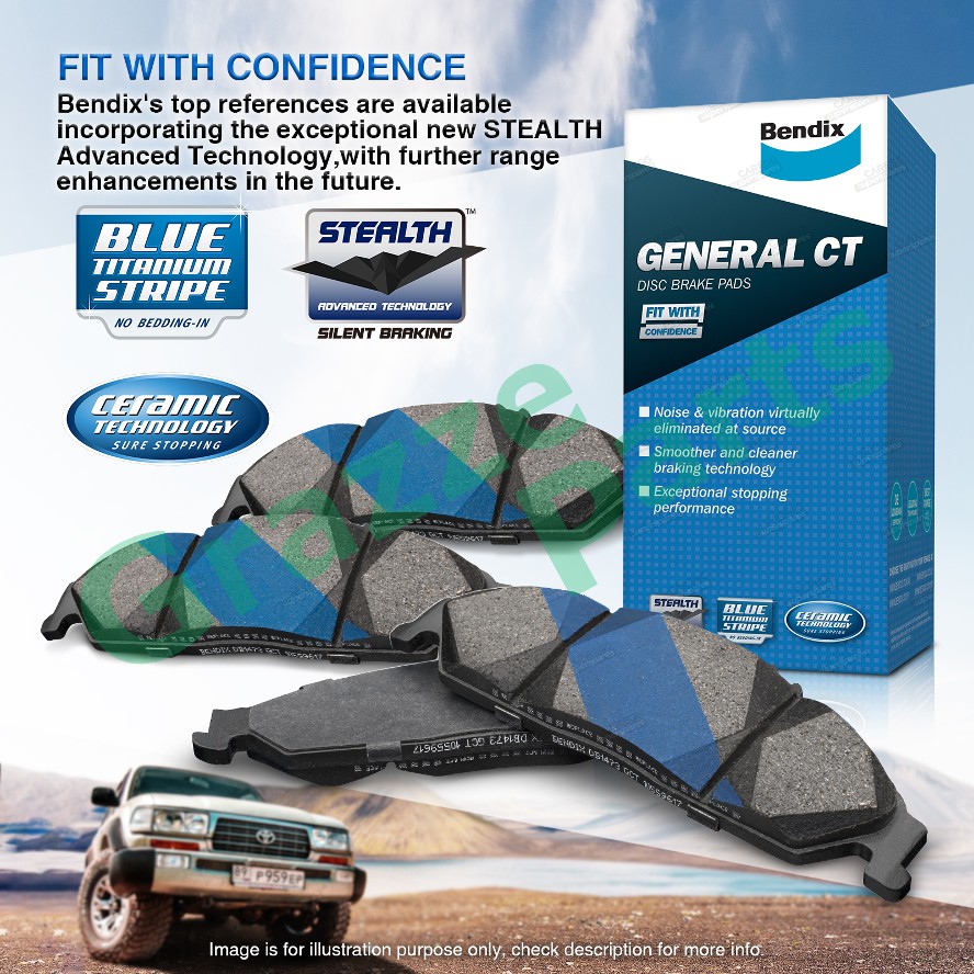 Bendix General CT Disc Brake Pad Front for DB1821 Mazda 