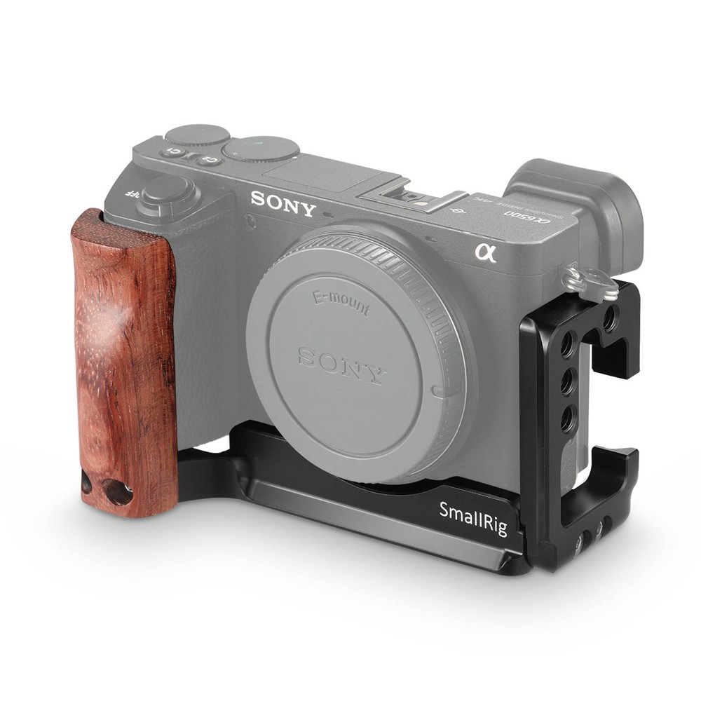 Smallrig A6500 L Bracket Kit For Sony A6500 With Wooden Handle