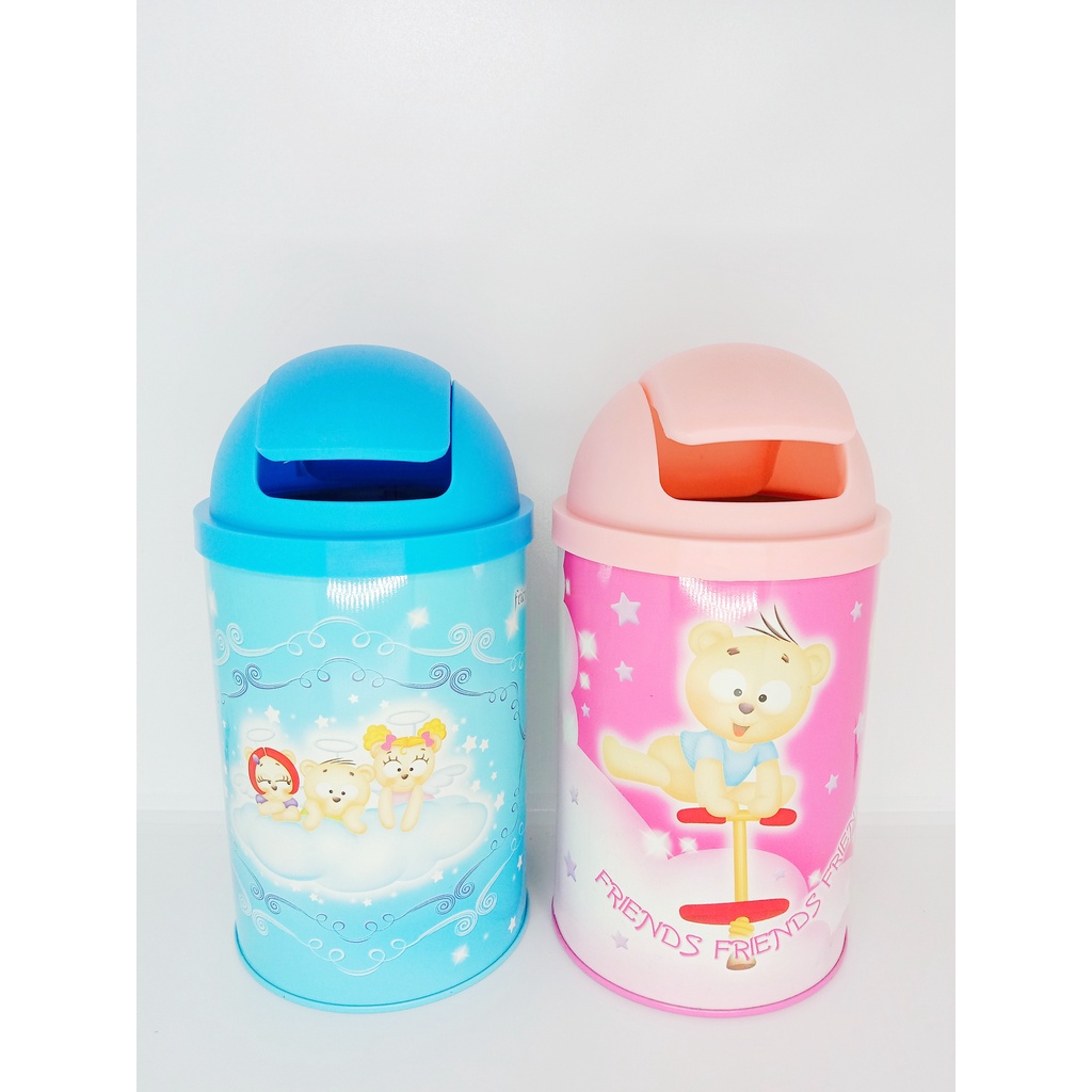 1 pcs] Multifunctional Fancy Cartoon Coin Bank/ Portable Mini Desktop  Dustbin With Cover Flip Different Design (Random) | Shopee Malaysia