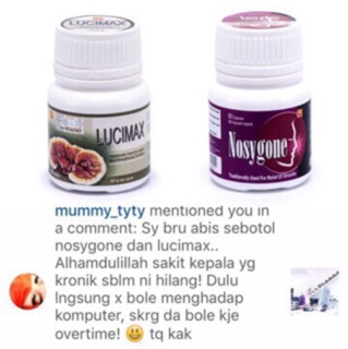 NOSYGONE / LUCIMAX SENDAYU TINGGI - UBAT RESDUNG  Shopee 