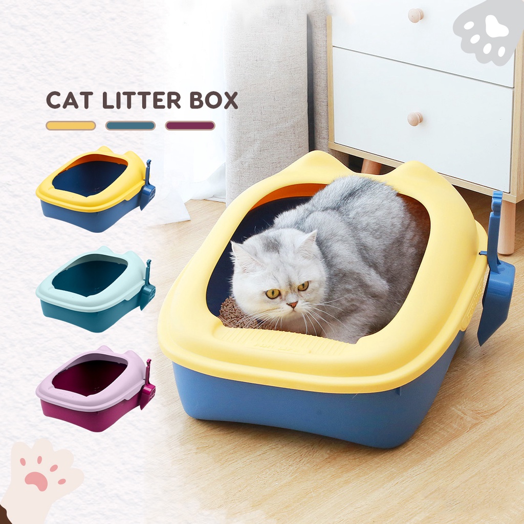 European Style Cat Litter Box Cat Litter Tray Cat Toilet FREE Scoop