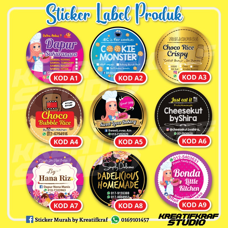 STICKER LABEL PRODUK MURAH CANTIK POS 1 HARI Shopee Malaysia