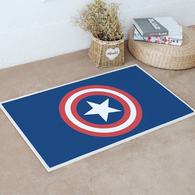 Captain America Floor Mat Kitchen Living Room Bedroom Bathroom