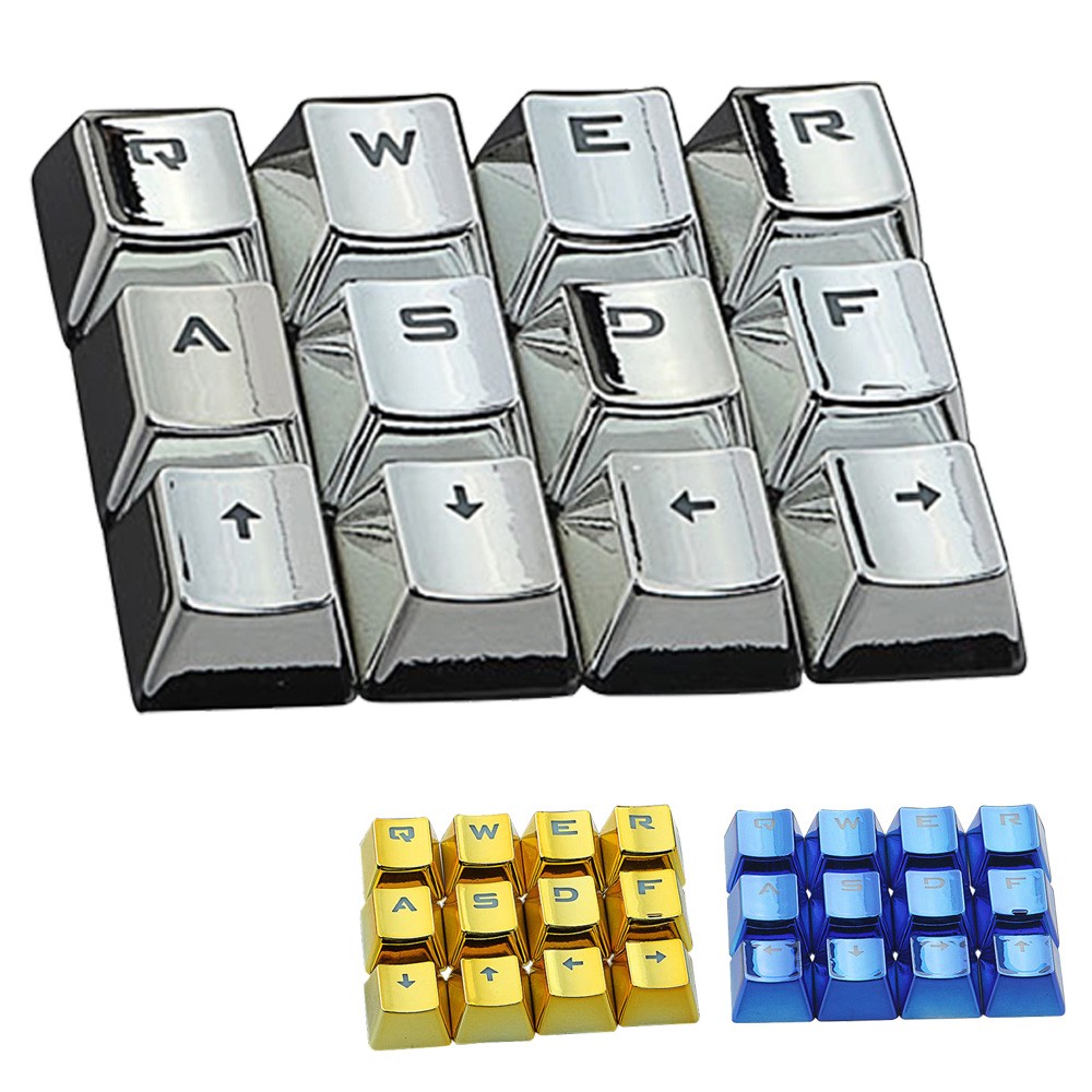 QWER Direction 12 Keyset Keycap Blue Pervious Light Backlit Key Cap