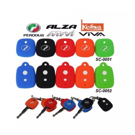 Perodua Myvi Alza Viva Kelisa Silicone Remote Case Car Key 