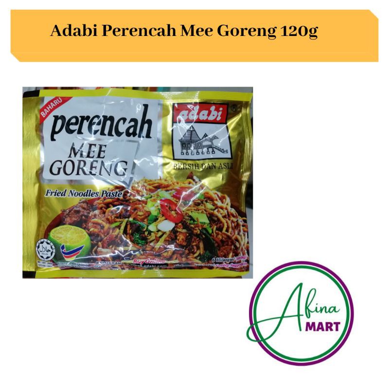 Adabi Perencah Mee Goreng 120g Shopee Malaysia