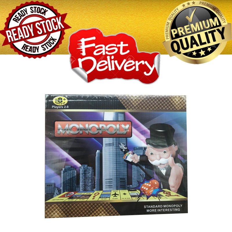 Jutaria Board Game Monopoly Billionaire Millionaire Game Saidina Standard Monopoly More