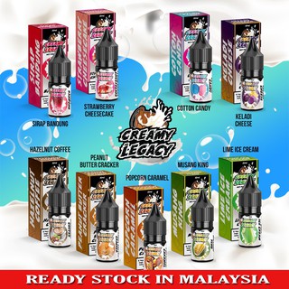 Ready Stock Creamy Legacy S4lt Garam 10ml Ready Stock Best Seller Murah Keladi Sirap Bandung Strawberry Shopee Malaysia