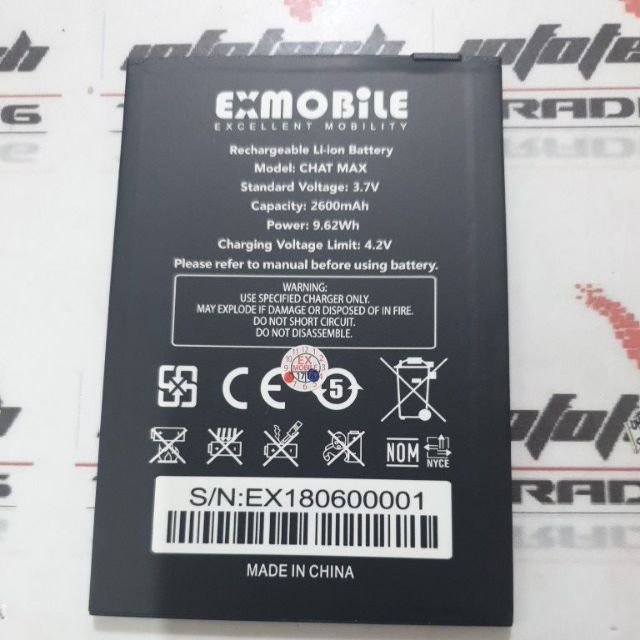 100 Original Exmobile Chat Max Replacement Battery Shopee Malaysia