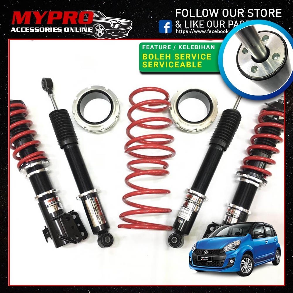 Boleh Service Perodua Myvi Drs Hi Lo Body Shift S Serviceable Adjustable Absorber