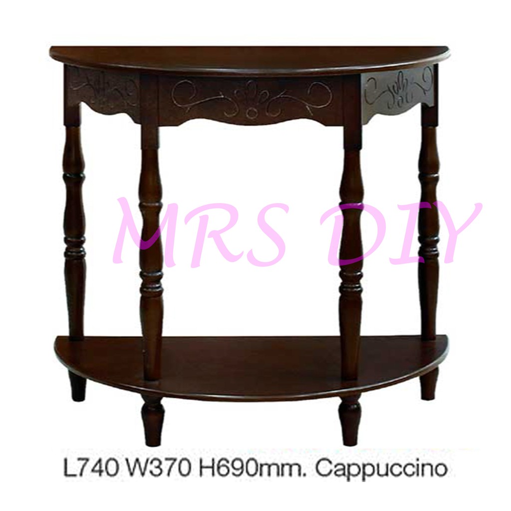 Mrs Diy Side Table Half Moon Round Console Table Decor Table Meja Tepi Hiasan Cg Hs Pre 30 Shopee Malaysia
