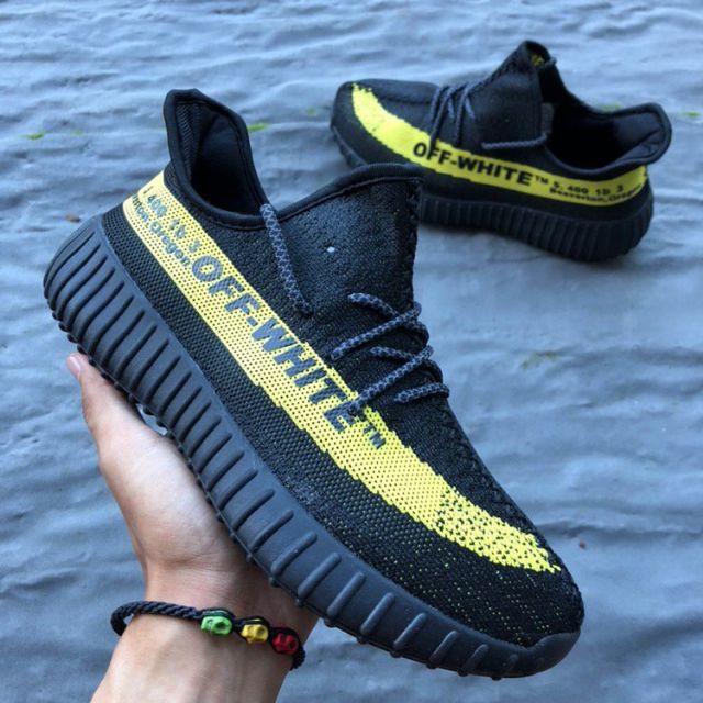 yeezy off white black yellow