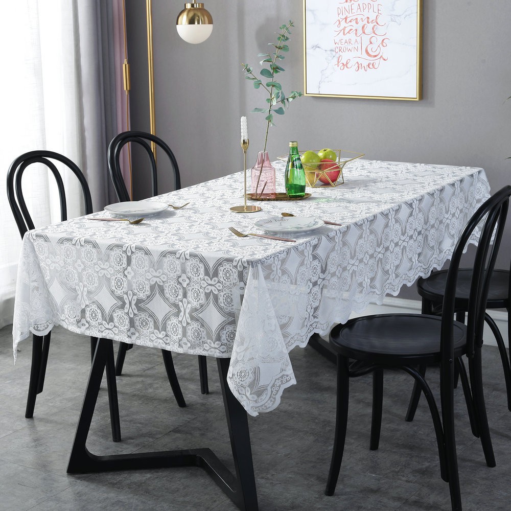 Lace Tablecloth Rectangle Decorative Table Cover Home Decor