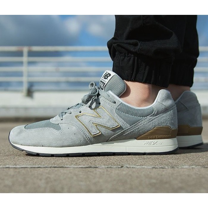 new balance 996 grey on feet