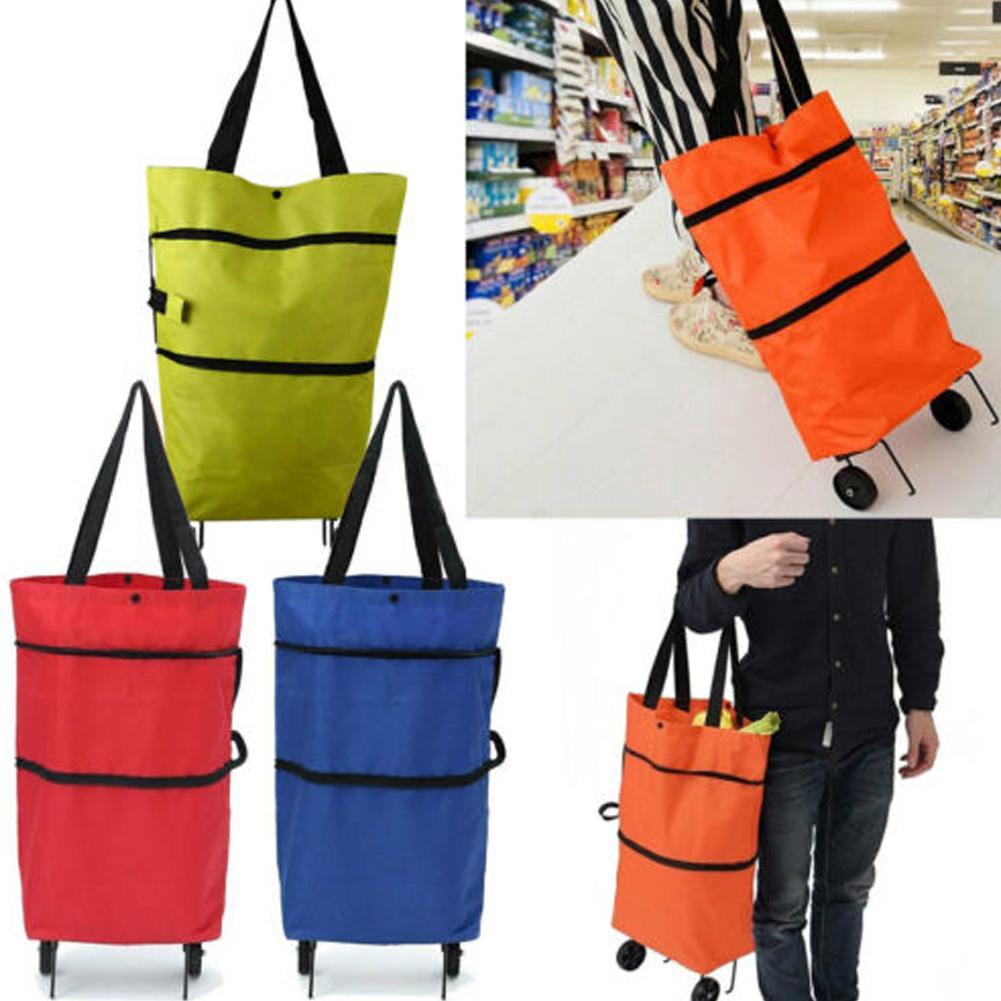 shopping tote with wheels