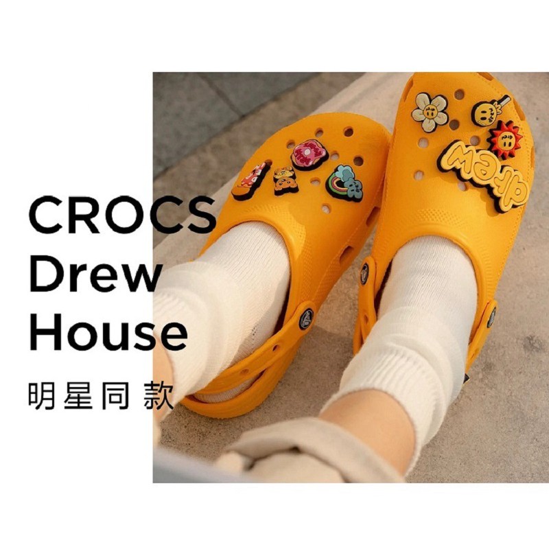 Merlot Crocs Cute Joint Models Anime Crocs Shoes Drew House Shopee Malaysia