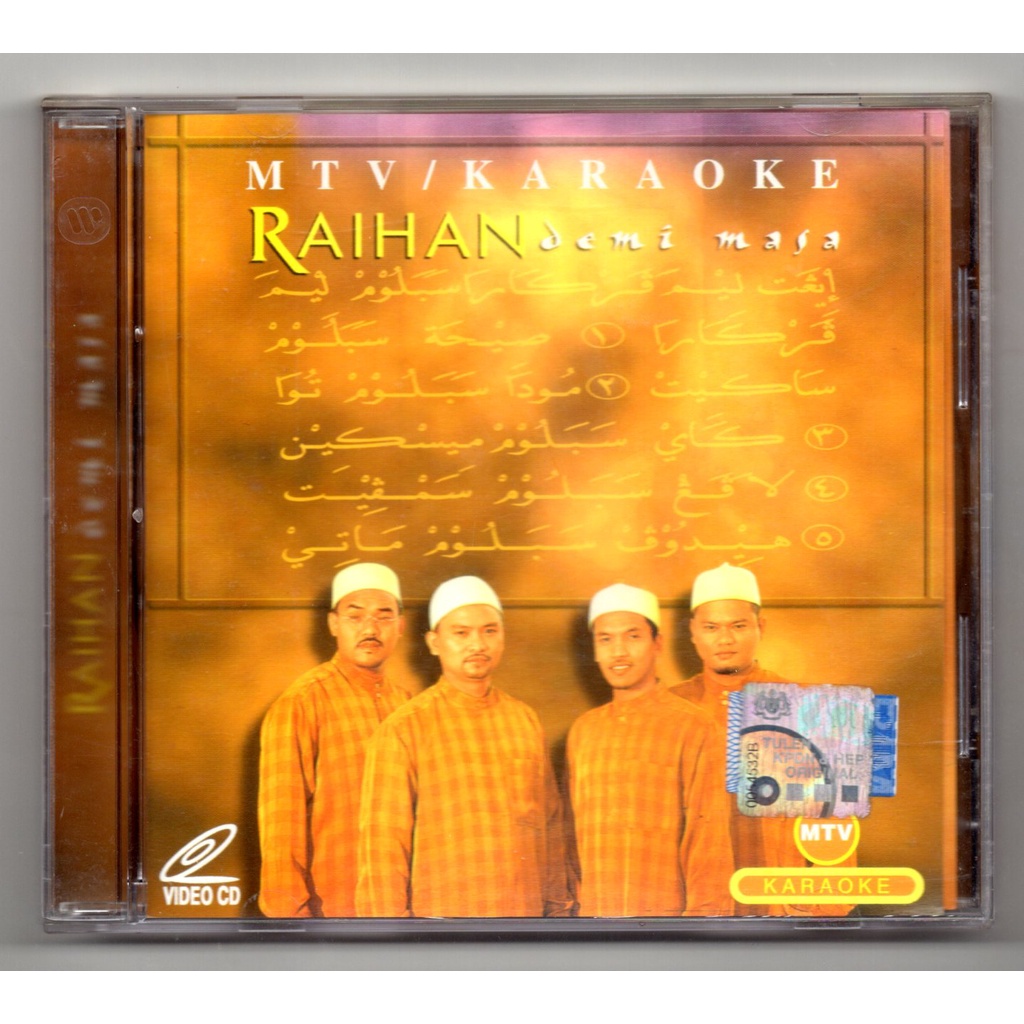 Raihan Demi Masa Malay Melayu Vcd Mtv Karaoke Original Shopee