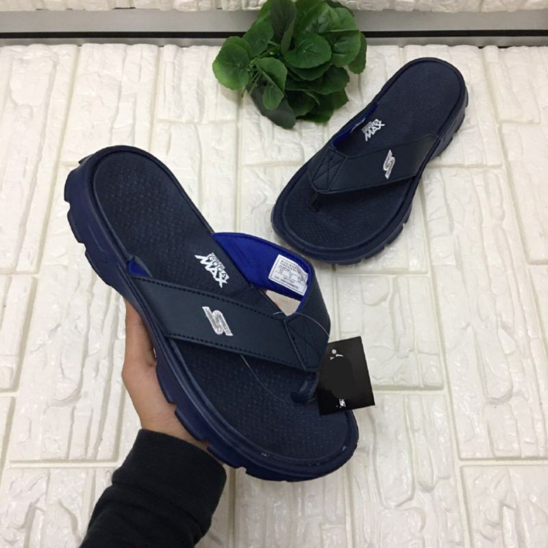 Ready Stock Goga Max Skechers Men Comfort Sandals Sandals Skechers Goga Max Lelaki Shopee Malaysia