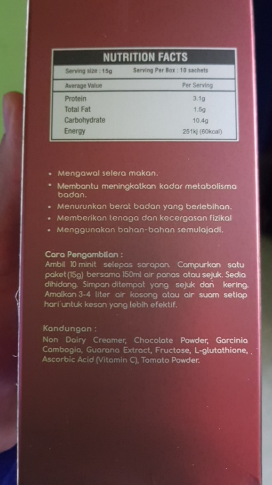 [READYSTOCK & 100% ORIGINAL HQ] KAK ELL SLIMMING DRINK 