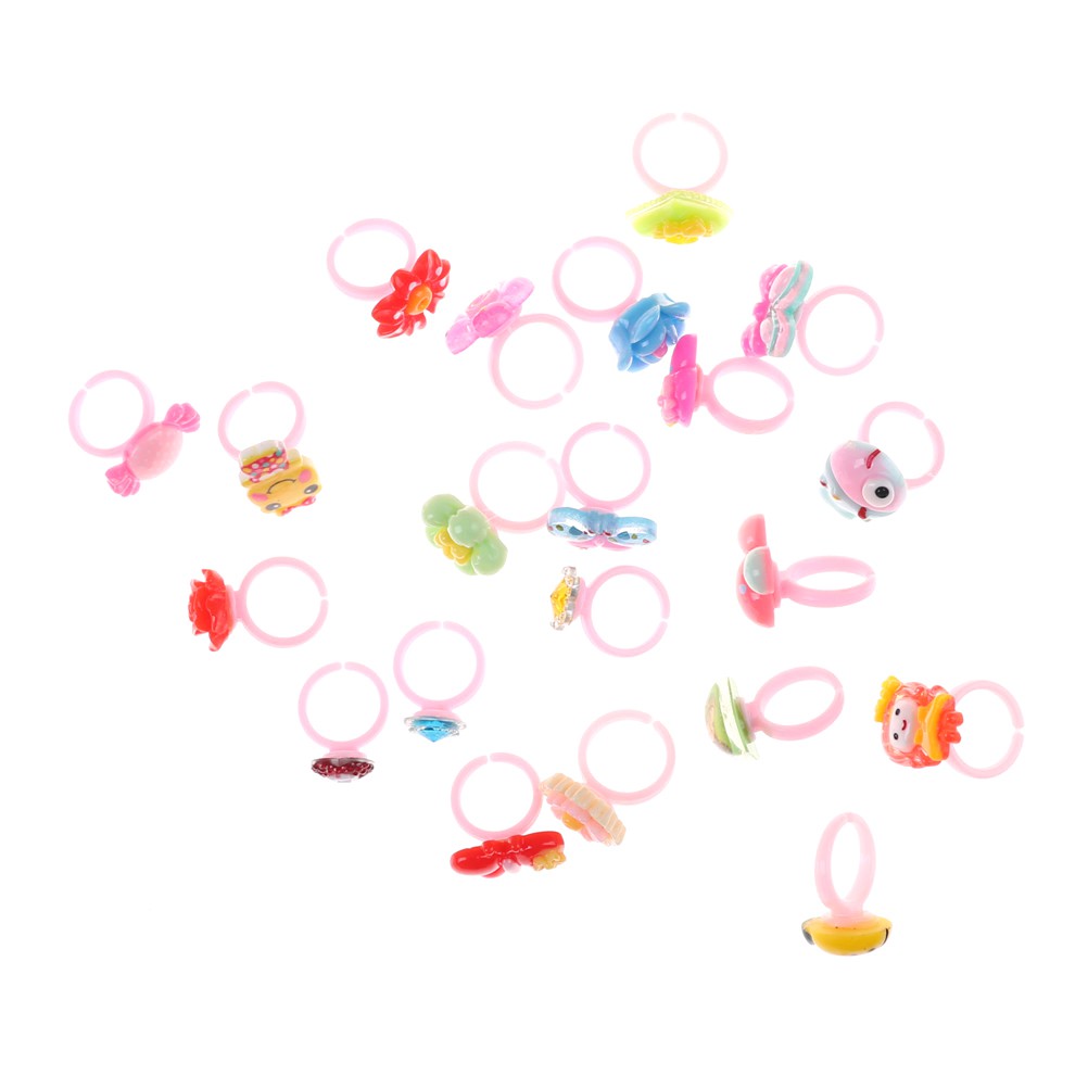 10 Pcs Kids Cartoon Rings Toy Plastic Children Kids Animal Flowers Finger Rings Sunshine55 My Shopee Malaysia