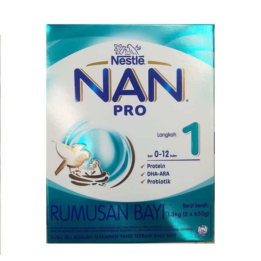 Susu Nestle Nan Pro Stage 1 (1.3kg) Susu Formula Susu Tepung Susu Untuk ...